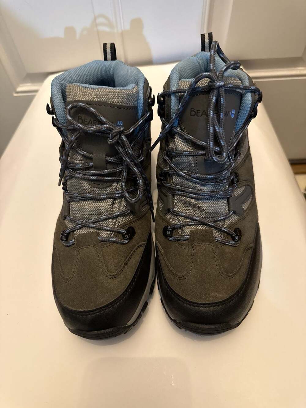 Bearpaw women’s Corsica Waterproof Hiking Boots Grey Blue
